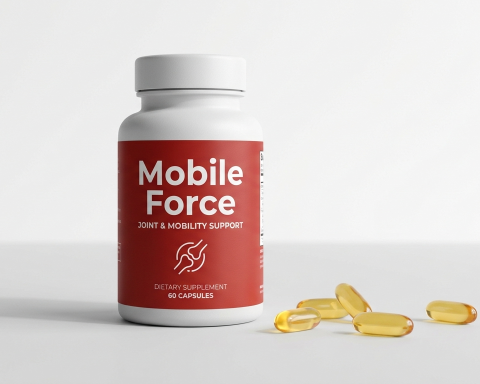 Mobile Force – supliment alimentar pentru articulații, flacon 60 capsule